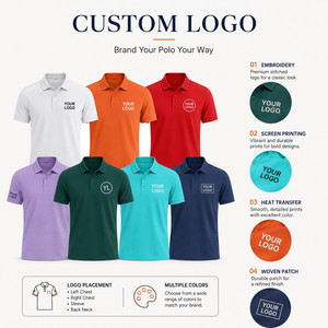 Custom Logo Unisex Performance <b>Polo</b> Shirt Men Women Breathable Soft Golf Team Uniform Wholesale 15 Colors <b>Orange</b> - Product Image 2