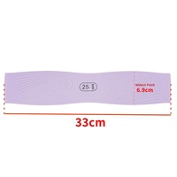 Bande de Résistance en Silicone Naturel Pur à Haute Élasticité Anti-Déchirure pour Yoga, Entraînement de la Force des Jambes, Étirement et Relaxation