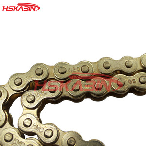 Engranaje y <span class=keywords><strong>Cadena</strong></span> de Distribución para Motocicleta Todoterreno KMC420/428/<span class=keywords><strong>520</strong></span>/530 con Hebilla de <span class=keywords><strong>Cadena</strong></span> <span class=keywords><strong>Dorada</strong></span> y Negra - Product Image 2