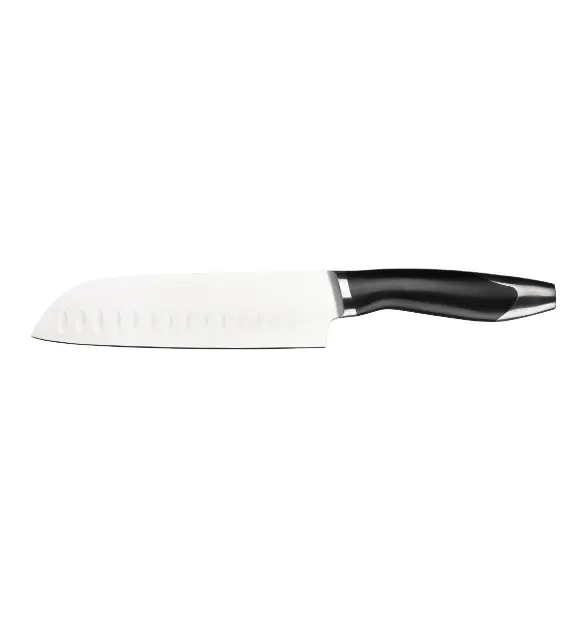 عالية الكربون الألمانية شفرة فولاذية Granton حافة و مريح مقبض متعددة الأغراض المطبخ سكين 7 بوصة اليابانية سكين الطاهي