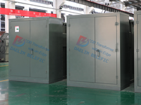 Transformador trifásico montado en almohadilla LF/RF 225kVA 13,8 kV a 0,48 kV con UL IEEE para uso industrial y comercial con disyuntor