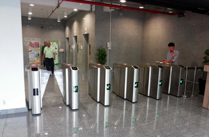 School RFID Card <strong>Security</strong> Turnstile Mechanism Automatic Entrance Control Flap Barrier <strong>Gate</strong> <strong>for</strong> University <strong>Library</strong> - Product Image 5