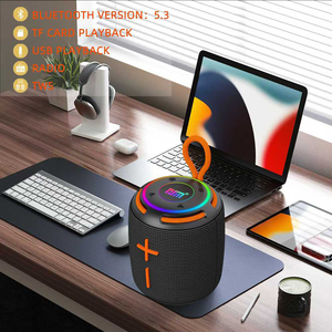 ลำโพงบลูทูธพกพา HM-803 มินิ RGB ไฟหลากสี พร้อมวิทยุ <span class=keywords><strong>FM</strong></span>/รองรับ TF/USB เสียงสเตอริโอเบสหนักแน่น ลำโพงผ้า - Product Image 5