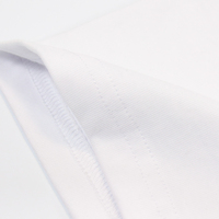 Logo personnalisé sérigraphié noir unisexe 220 Gsm blanc coton t-shirts
