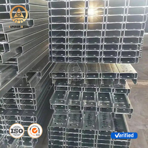 China ASTM A500 Q235 Gi Sección Acero Estructural Z <span class=keywords><strong>C</strong></span> Forma 50mm Perfil Acero galvanizado formado en frío <span class=keywords><strong>C</strong></span> Purlin - Product Image 2