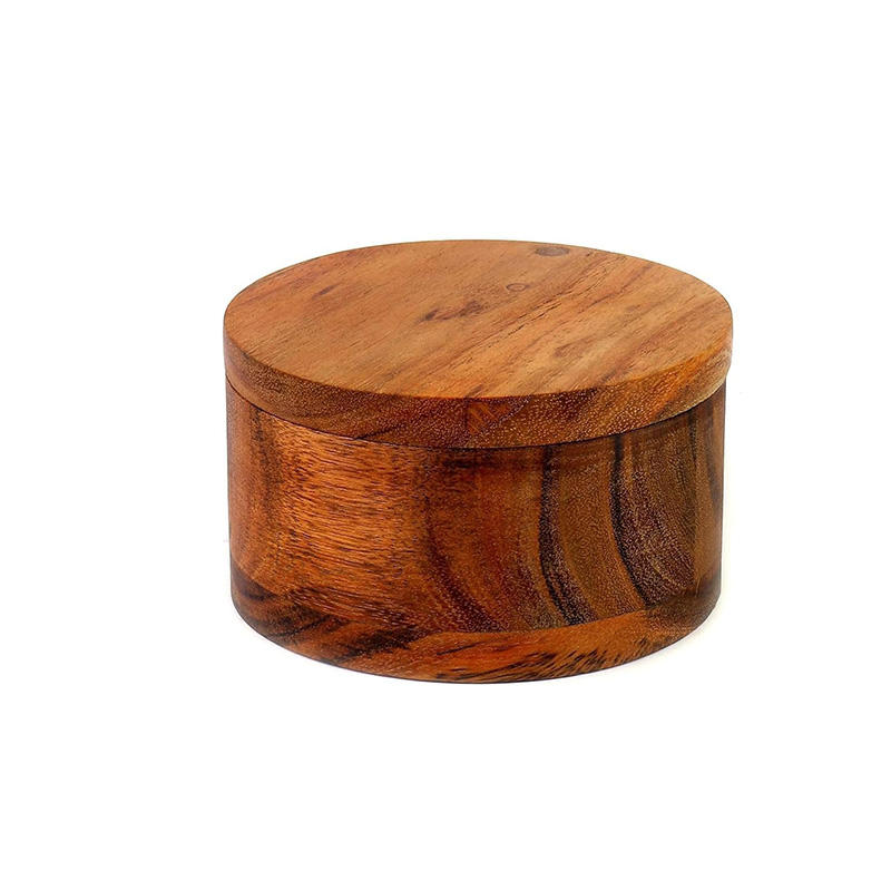 Rotating Lid Design Customized Walnut Wood Rotating Lid Stash Box with Laser Engraving ...