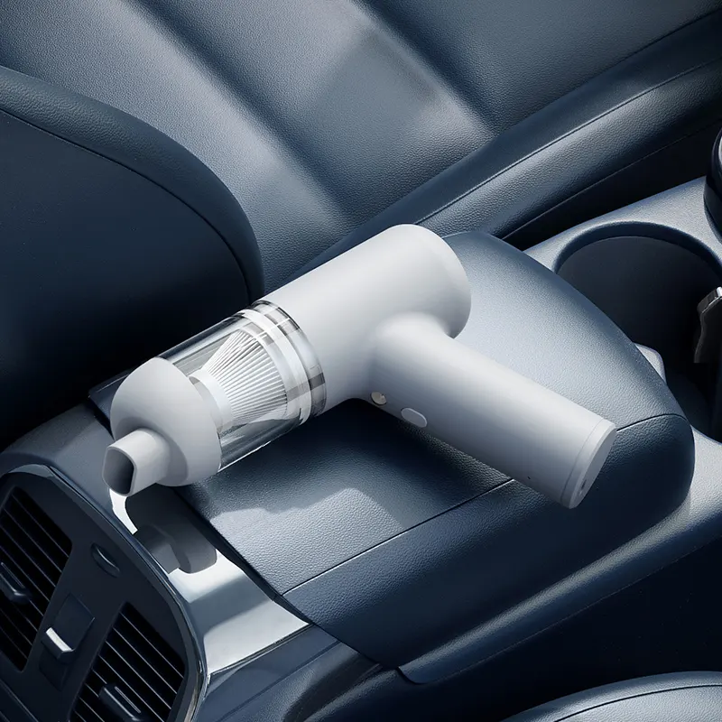 Şık güçlü emiş akülü elektrikli süpürge USB Powered taşınabilir şarj edilebilir el vakum araba islak kuru kuru fonksiyonu için