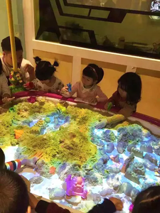 3D interattivo interno/esterno AR sabbia magica e acqua tavola oasi Mini arte cinetica tavolo di sabbia con sabbia in movimento per la scuola - Product Image 3