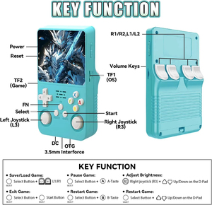 Consola de juegos <span class=keywords><strong>retro</strong></span> portátil R36S con sistema Linux de código abierto, pantalla IPS de 3,5 pulgadas, más de 20000 juegos, reproductor de videojuegos portátil de 64GB - Product Image 5