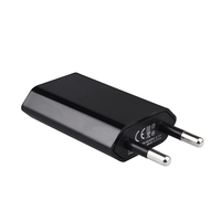 Chargeur rapide certifié CE RoHS FCC 5V1A avec un seul port USB, adaptateur mural portable pour téléphone portable Apple Android, compatible US et EU
