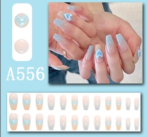 NUEVO 2026 Venta al por mayor Nuevo estilo de moda francesa ABS 24 piezas <span class=keywords><strong>Uñas</strong></span> <span class=keywords><strong>postizas</strong></span> de cobertura completa de lujo, <span class=keywords><strong>Uñas</strong></span> ataúd, <span class=keywords><strong>Uñas</strong></span> <span class=keywords><strong>postizas</strong></span> de bailarina personalizadas - Product Image 6