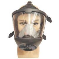 Masque respiratoire à oxygène CCBA 2026, ignifuge, flexible, intégral, avec harnais de tête, équipement médical en silicone pour la lutte contre les incendies