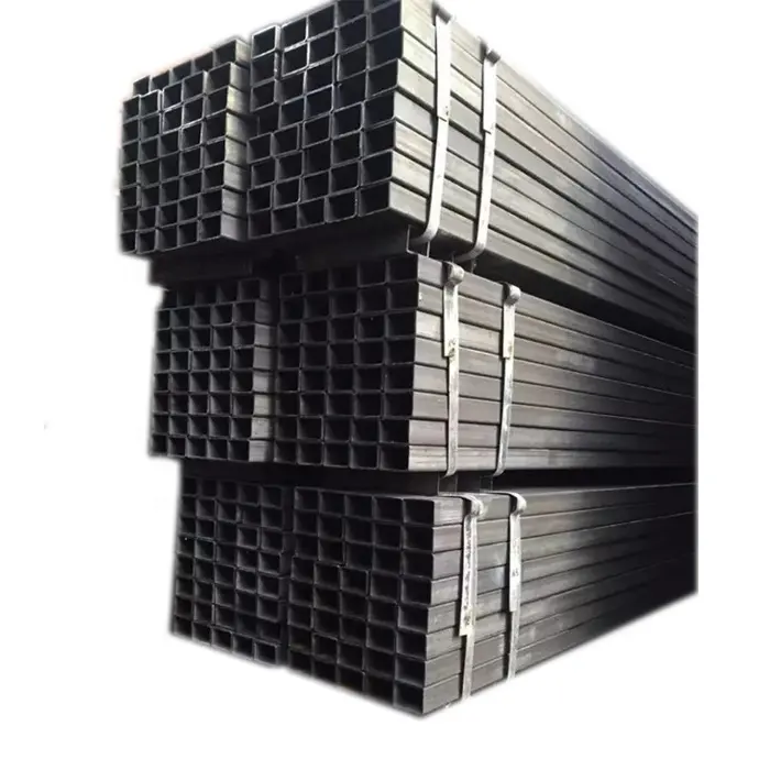 Square Tube Black Iron 65x65 Tianjin 100x100 150x150 astm aisi customized welded Steel Erw pipe Price JIS 2 Inch 6m