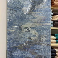 Style sergé tissé en tissu denim biologique de poids moyen écologique personnalisé pour garçons filles vêtements robes sacs