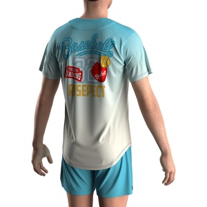 T-shirt de baseball coréen personnalisé à manches courtes, jersey de haute qualité, chemises de baseball à boutons - Product Image 6