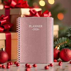 Vintage <b>Spiral</b> Bound A5 <b>Notebook</b> with Thickened Kraft Paper Customizable with Gold Foil Logo Printed Design Eco-Friendly - Product Image 4