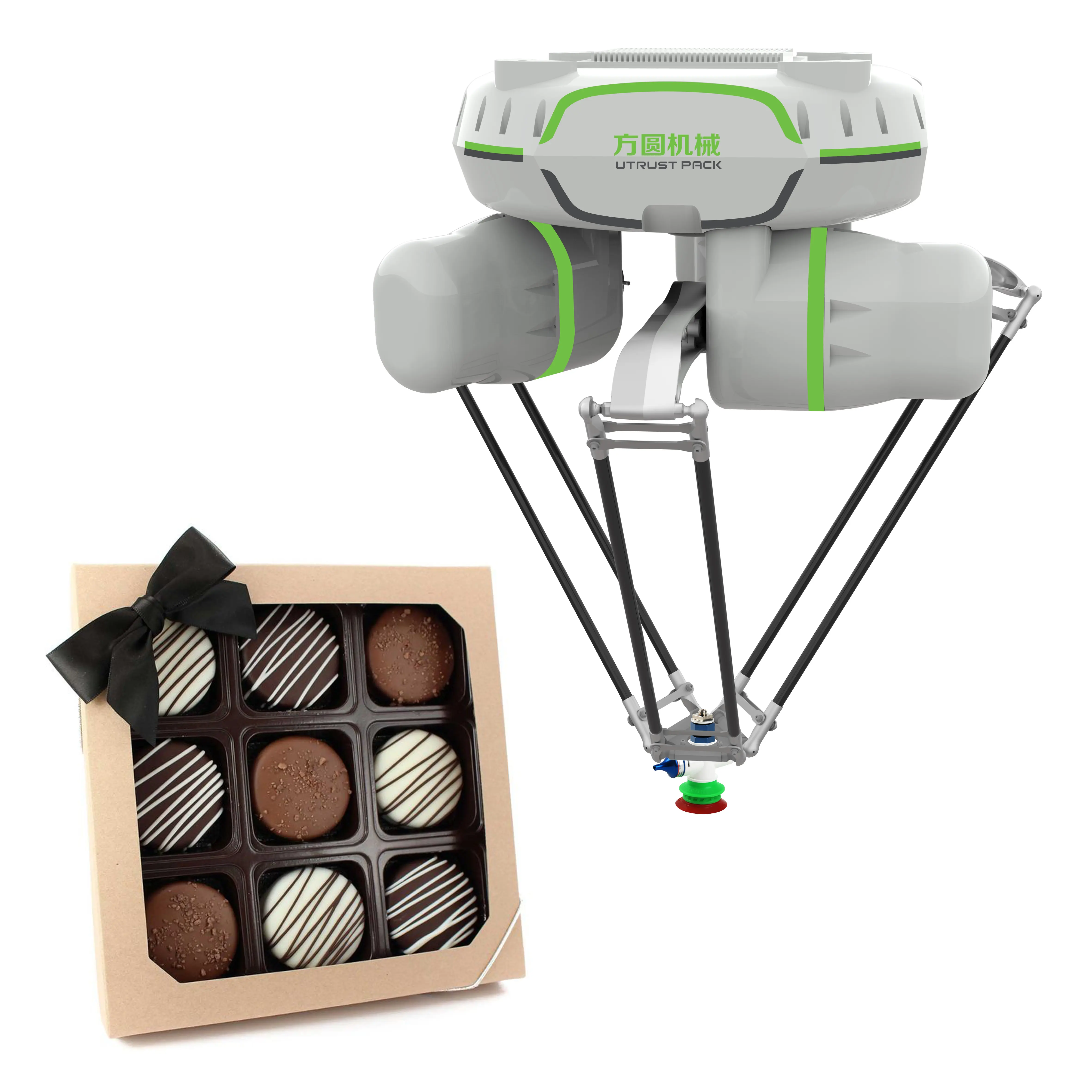 I produttori personalizzano il robot per la raccolta di barrette di cioccolato con telecomando ad alta efficienza