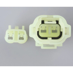 Conector eléctrico impermeable de 2 pines para automóviles, macho y hembra, plástico blanco IP20 6180 2451 6187 2801 6187 2804 - Product Image 3