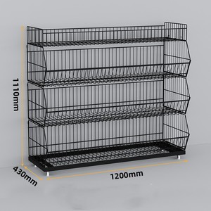 Kantoorbenodigdheden Stapelbare <span class=keywords><strong>Display</strong></span> Rekken Gaas Opbergmand Groente Groente Metalen Supermarkt Rekken - Product Image 2