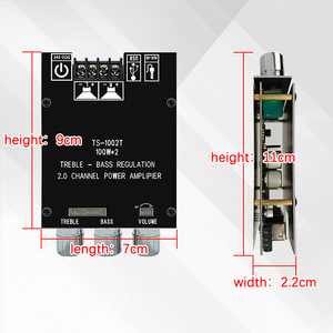 可定制TS-1002T专业双音频放大器板家用100W * <span class=keywords><strong>2</strong></span> FM高/低调节30w输出功率 - Product Image 2