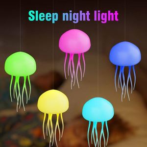 Lámpara Nocturna de Medusas con Control por Voz, Degradado de Colores, Tentáculos Dinámicos en Movimiento, Decoración Colgante - Product Image 4