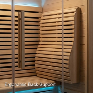 <span class=keywords><strong>Capsule</strong></span> de sauna infrarouge pour 6 personnes <span class=keywords><strong>avec</strong></span> panneau de commande, four électrique et salle de vapeur humide - Product Image 2