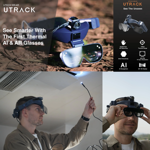 Lunettes de vision nocturne thermique pour la chasse avec IA et réalité augmentée, écran 80 pouces, caméra de détection de poissons sonar 120kHz/300kHz C3000H à double objectif - Product Image 5