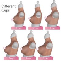 Forme de poitrine en Silicone G cup, seins transsexuels en Latex, Drag Queen, faux seins, plaque de poitrine