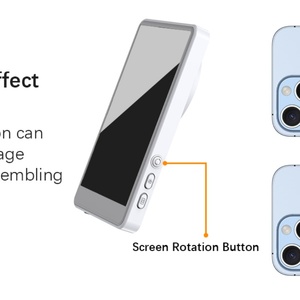 White 4-Inch Flexible Magnetic Mobile <b>Phone</b> Monitor Screen Plastic Wireless Remote Control <b>Gaming</b> - Product Image 3