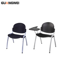 Chaise d'étude empilable en plastique de conception moderne GUANGWEI pour salle de classe, table d'écriture pour usage domestique ou de bureau