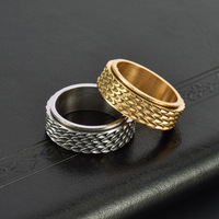 Bague rotative Tempusort Viking Dragon Scale, bague anti-stress pour homme, bijoux tendance