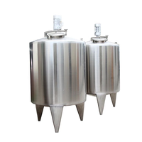 Pâte alimentaire industrielle Chauffage électrique à la vapeur Réservoir de mélange 1000 5000 litres Plein acier inoxydable Eau Lait Stockage Moteur Liquide