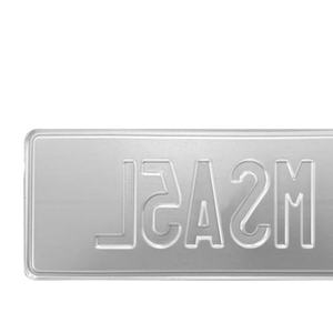 <span class=keywords><strong>Plaque</strong></span> d'<span class=keywords><strong>immatriculation</strong></span> personnalisée en aluminium gravée, style européen italien, sur mesure pour voiture (avant et arrière) - Product Image 3
