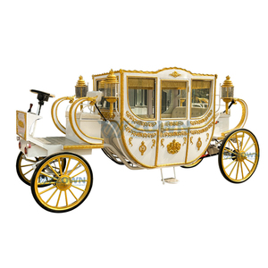 Chariot Électrique Princesse Élégant Design Citrouille Roues Solides Batterie 60V Taille Personnalisable pour Mariage Photographie Parc - Product Image 2