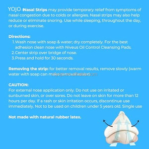 YOJO Performance for <b>Athletes</b> (60 Count)-Extra Strength Anti-Sweat Snoring <b>Support</b> Nasal Strips Waterproof Breathable Enhance - Product Image 3