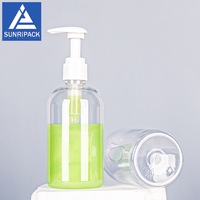Flacon distributeur de savon liquide de voyage de 300 ml, vide, à pression, pour shampoing, gel douche, lotion, avec bouchon à vis pour salle de bain