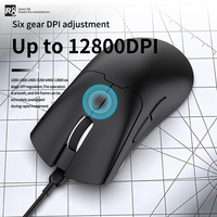 OEM kustom ultra-ringan gaya 6D Mouse Gaming berkabel dan nirkabel tiga Mode isi ulang