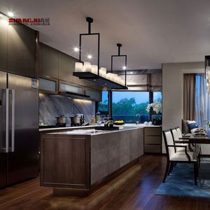 American Style Kitchenette All In One Cupboards Modern Oem Tall Unit Price Kitchen Cabinet - Product Image 2