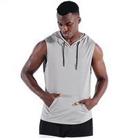 Camiseta Deportiva de Malla de Secado Rápido con Logotipo Personalizado para Hombre, Camiseta sin Mangas para Gimnasio, Fitness, Entrenamiento