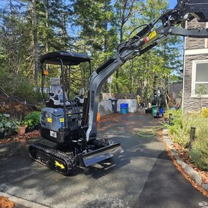 For HT18 Mini Crawler Excavator EPA Certified Hydraulic <b>Pump</b> Supports Customization Rubber <b>Tracks</b> for Tight Spaces Home Use - Product Image 4