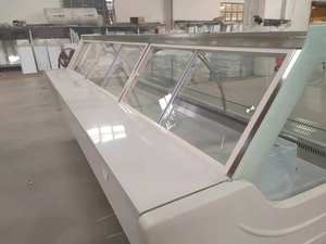 Réfrigérateur deli avec porte en <span class=keywords><strong>verre</strong></span>, 2.5 mètres de long, ascenseur, affichage pour la viande, vitrine de levage - Product Image 5