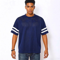 T-shirt en maille personnalisé OEM ODM pour homme, tenue de carnaval des Caraïbes, streetwear, clubwear, vêtements de festival, maillot pour homme