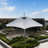 Tente extensible paysagère à installation rapide avec ouvertures de ventilation pour les patios de restaurants