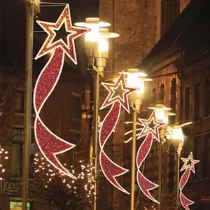 新产品创意圣诞灯户外装饰杆街主题灯