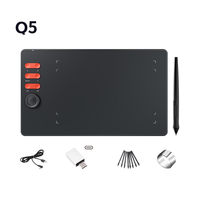Tablette de dessin USB économique de niveau débutant, modèle Kstar Q5, design minimaliste blanc, compatible avec le télétravail, stylet 5080 LPI
