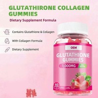 Gummies Éclaircissantes pour la Peau à Haute Absorption Saveur Fraise 1000mg Glutathion Fabricant OEM