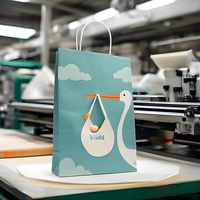 Sacs à bijoux en papier kraft de luxe avec poignée en corde torsadée, matériaux recyclés, logo personnalisé, couleur - Vente en gros d'emballages pour montres et bijoux