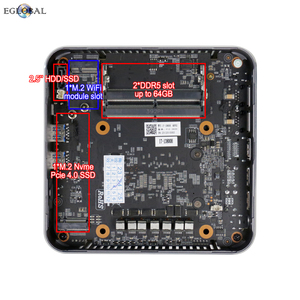 2024 Eglobal 13e génération Mini PC Gamer Intel <span class=keywords><strong>i9</strong></span> 13900H i7 13800H Windows11 2 * DDR5 2 * NVMe 2*2.5G LAN 8K NUC ordinateur de jeu WiFi6 - Product Image 6