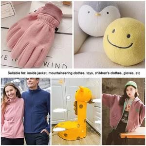 Nhà sản xuất vải lông cừu 100% <span class=keywords><strong>polyester</strong></span> 144f 300gsm chất rắn màu hai mặt vải lông cừu cực cho bộ đồ thể thao với lông cừu - Product Image 5