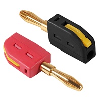 Connecteur de test rapide sans soudure plaqué or 4 mm Banana Jack pour amplificateur de puissance de haut-parleur audio, directement de l'usine